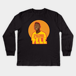 Pele - Famous footballers - brasil Kids Long Sleeve T-Shirt